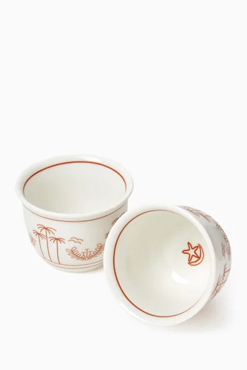 Founder's Cup - Arabic Coffee Cup, Set of 6, 11cl