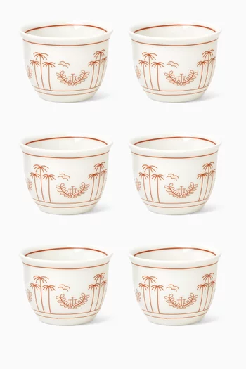Founder's Cup - Arabic Coffee Cup, Set of 6, 11cl