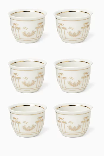 Founder's Cup - Arabic Coffee Cup, Set of 6, 11cl