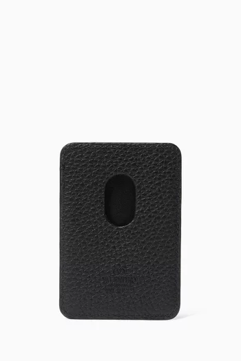 Magentic Card Holder in Calfskin Leather