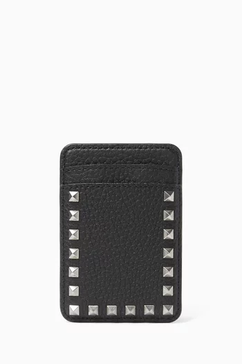 Magentic Card Holder in Calfskin Leather