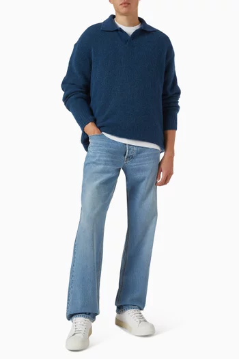Alpine Knit Polo in Alpaca Blend