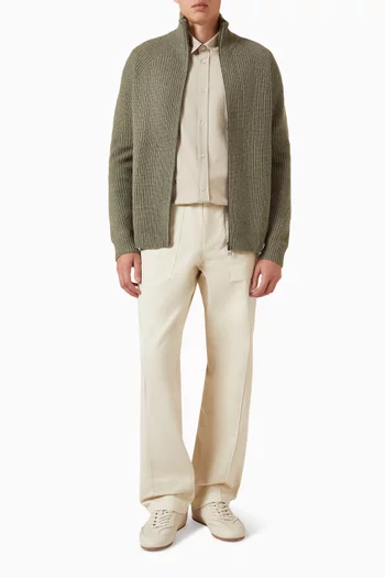 Maple Embroidered Oxford Shirt in Cotton