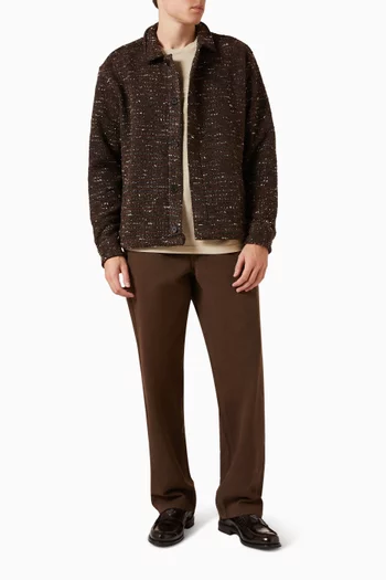 Sun Relaxed-fit Overshirt in Bouclé-knit