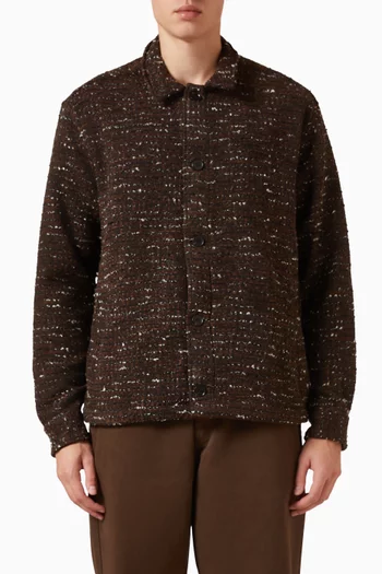 Sun Relaxed-fit Overshirt in Bouclé-knit