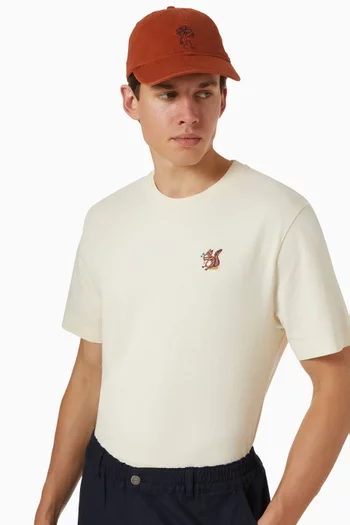 Tree Washed Herringbone Cap in Organic Cotton