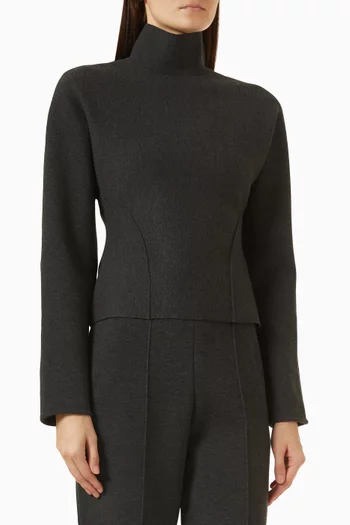 Cinche Knit Sweater in Wool Blend