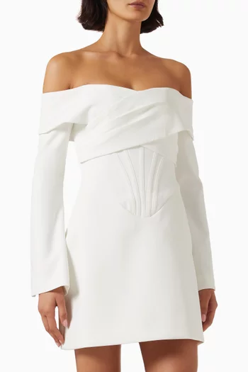 Bonnie Mini Dress in Crepe