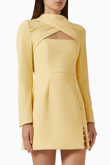 Fiona Mini Dress in Crepe