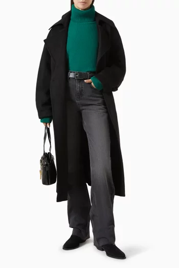 Issen Trench Coat in Wool