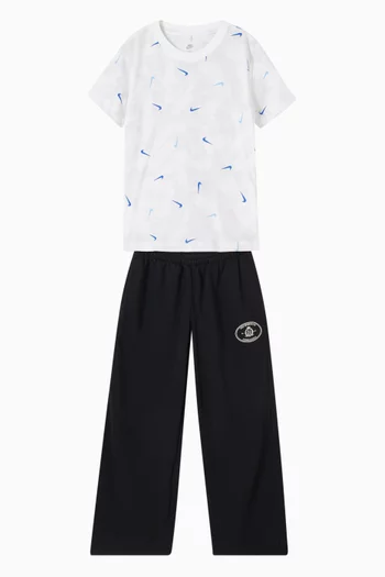 Open-hem Sweatpants in French Terry