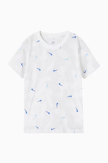 All-over Print T-shirt in Cotton-jersey