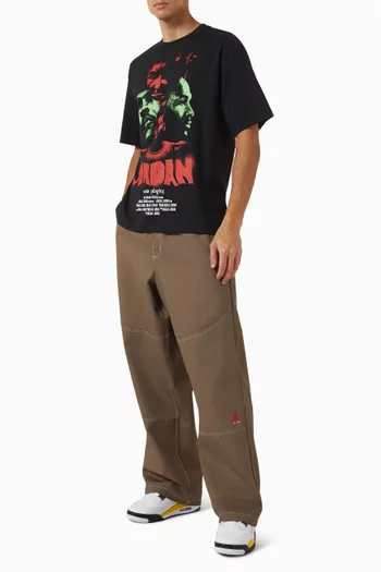 Drawstring Wide-leg Pants