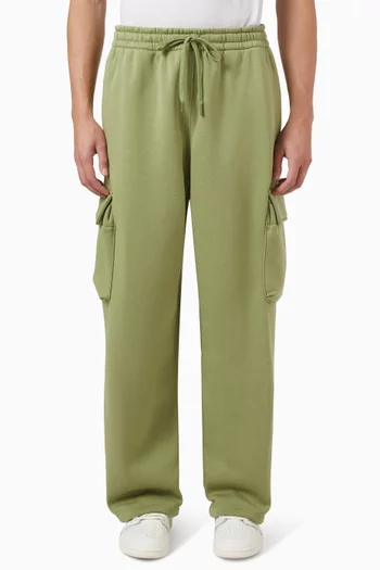 Brooklyn Oversized Cargo Pants in Fleece