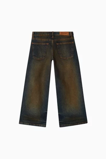 Logo Straight-leg Jeans in Denim