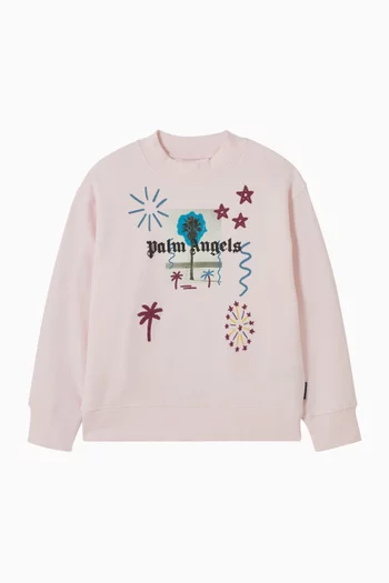 Palm Drawing Sweatshirt