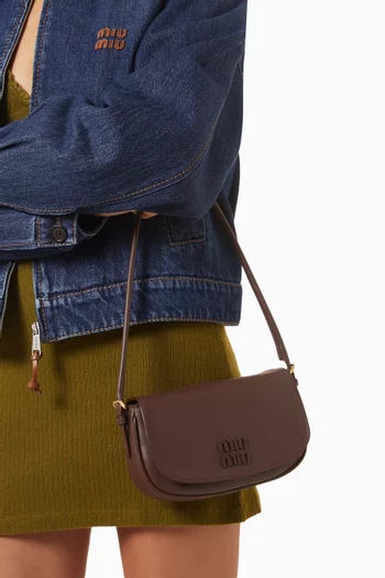 Logo Pouch in Leather