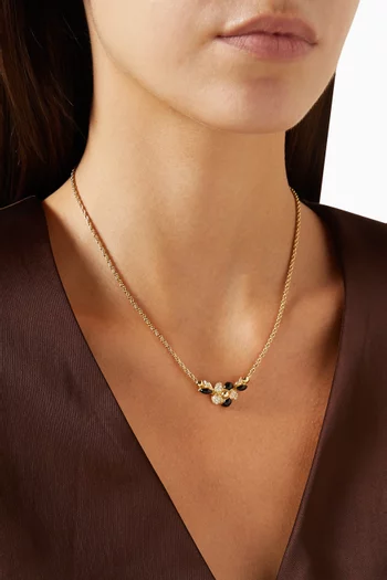 1980s Swarovski Crystal Necklace in Gold-plated Metal