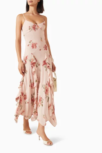 Allissa Maxi Dress in Georgette