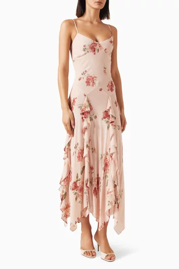 Allissa Maxi Dress in Georgette