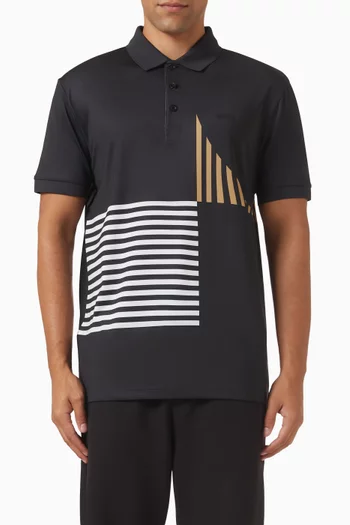 Paddy Striped Polo T-shirt in Jersey