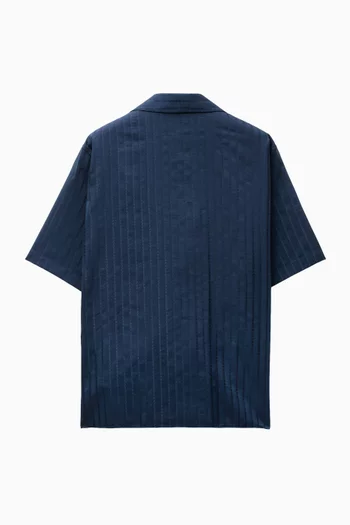 Jacquard Shirt in Cotton Blend