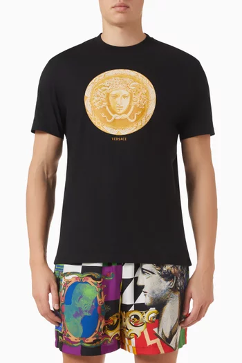 Medusa Coin-print T-shirt in Cotton-jersey