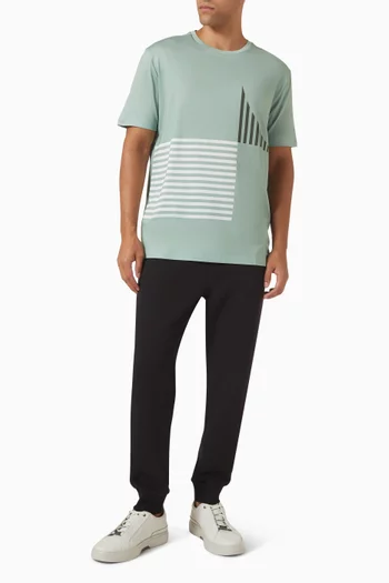 Striped T-shirt in Jersey