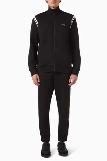 Tracksuit Set in Stretch-cotton