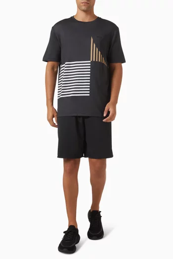 Striped T-shirt in Jersey