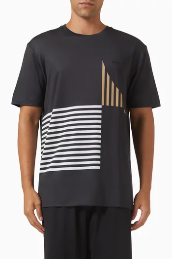 Striped T-shirt in Jersey