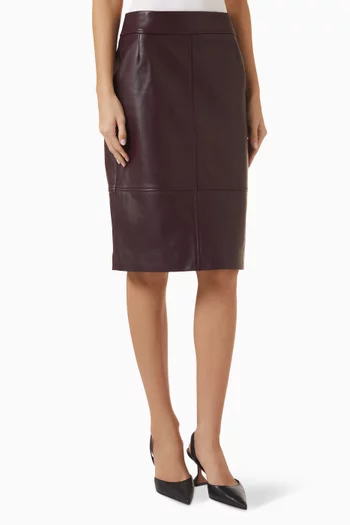 Slim-fit Pencil Skirt in Leather
