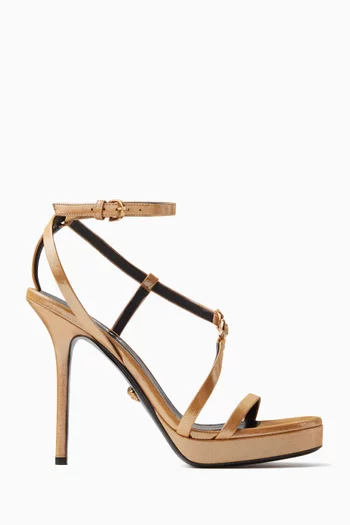 Medusa '95 Embellished 115 Sandals in Laminated Leather