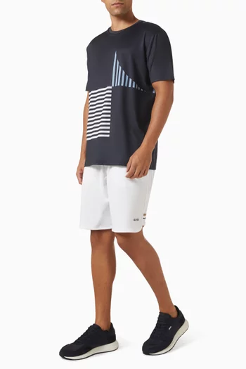 Striped T-shirt in Jersey
