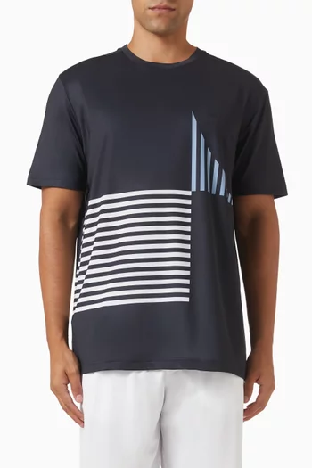 Striped T-shirt in Jersey