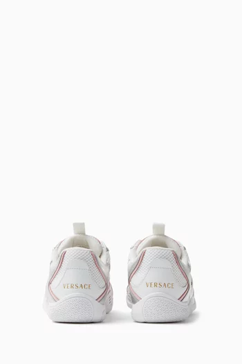 Galaxia Metallic Sneakers in Mesh & Leather