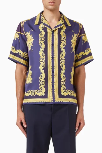 Barocco-print Shirt in Silk