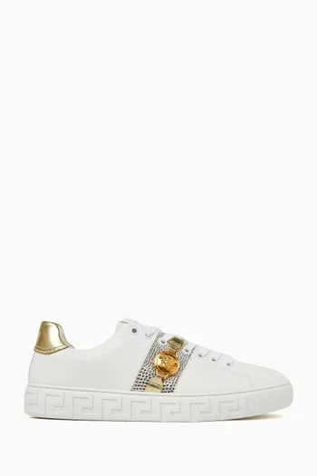 Greca Embellished Sneakers
