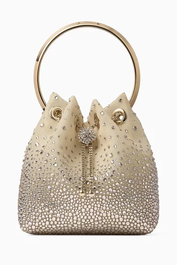 Bon Bon Crystal-embellished Bag in Satin