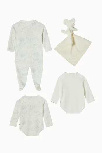 4-piece Toile De Jouy Baby Gift Set