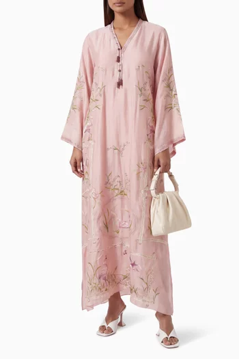 قفطان كارا مزين بتطريزات