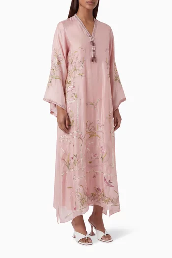 قفطان كارا مزين بتطريزات
