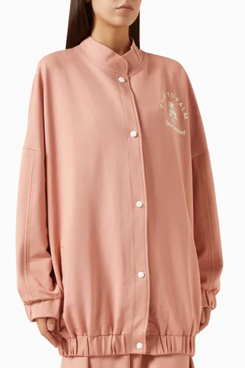 Corrine Long Jacket in Cotton-blend