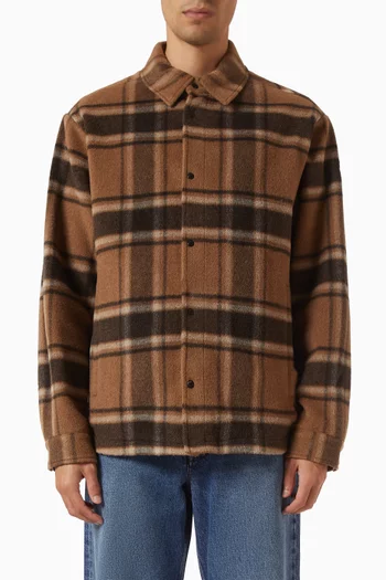 Checked Shirt in Knit