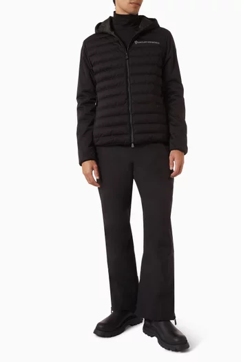 Zip-up Padded Cardigan in Knit