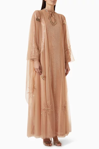 Sequin-embellished Abaya