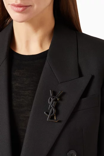 Cassandre Brooch in Leather