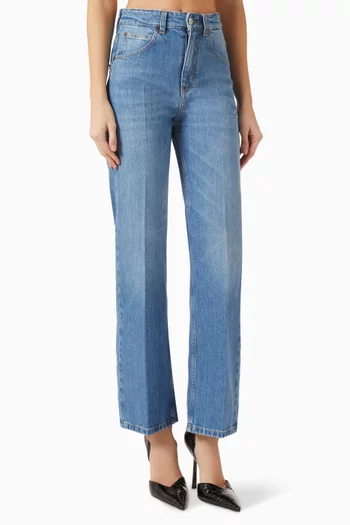Julia Straight-leg Jeans in Stretch Denim