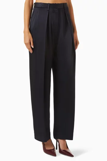 Cecilia Pants in Crepe-back Satin