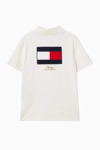 Logo Polo Shirt in Cotton